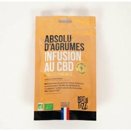 Organic Infusion with CBD Absolute Citrus by Tizz Stilla | Wholesaler of CBD food products | Greenvillage.fr