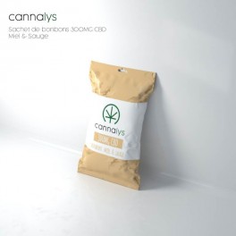 Sachet bonbons durs Miel & Sauge - Cannalys | CBD food product | Greenvillage.fr