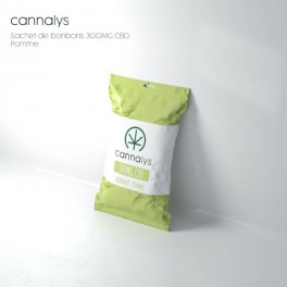 Sachet bonbons durs Pomme - Cannalys | CBD food product | Greenvillage.fr