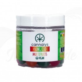 Pot bonbons mous VEGAN multi-fruits - Cannalys | Prodotto alimentare CBD | Greenvillage.fr