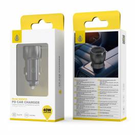 Chargeur Allume cigare 2x Type C - Moxie