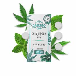 Chewing-Gums CBD Menthe - Greeneo (par 10)